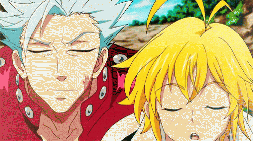 Seven Deadly Sins Surprised Meliodas And Ban GIF