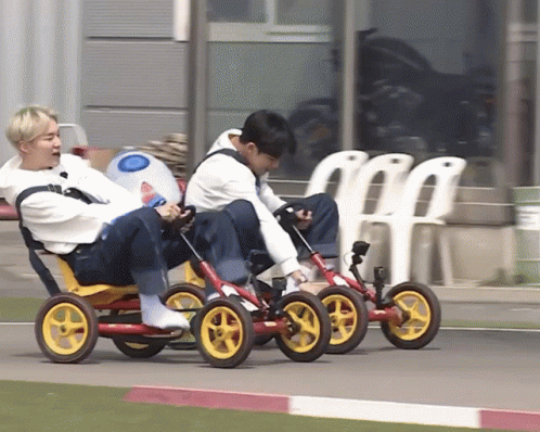Seventeen Cart Race GIF
