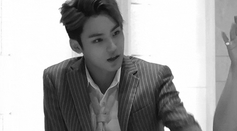 Seventeen Greyscale Kim Mingyu GIF
