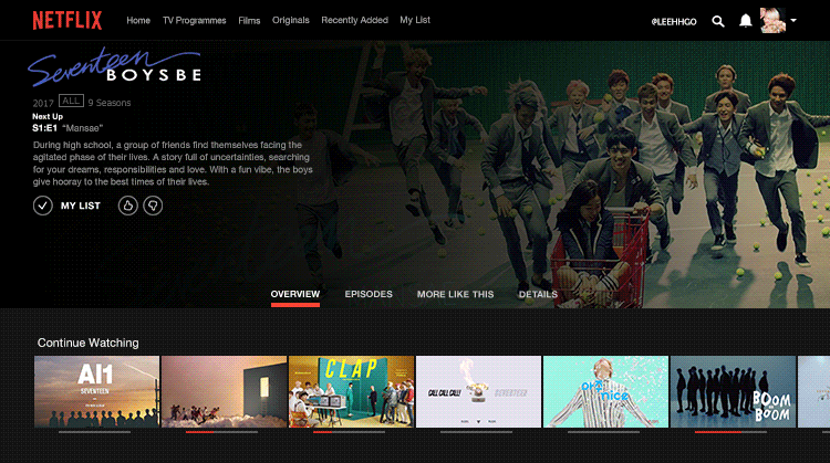 Seventeen Netflix GIF