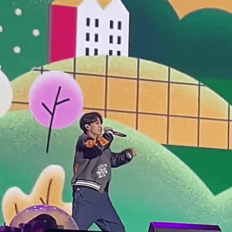 Seventeen Yoon Jeonghan Punching Air GIF