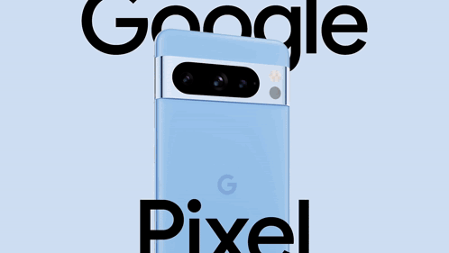 Several Google Phones Are Displayed On A White Background GIF