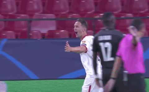 Sevilla Fc Player Number 9 And 11 GIF