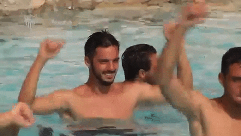 Sevilla Fc Pool Training GIF