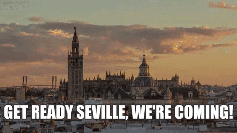 Seville Spain Sunset Night GIF