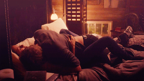 Sexy Couple Making Out Session In Bed GIF