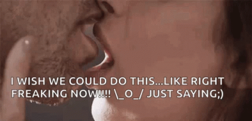 Sexy Couple Wishing A Kiss Right Now GIF
