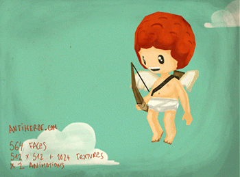 Sexy Cute Cupid Kill GIF