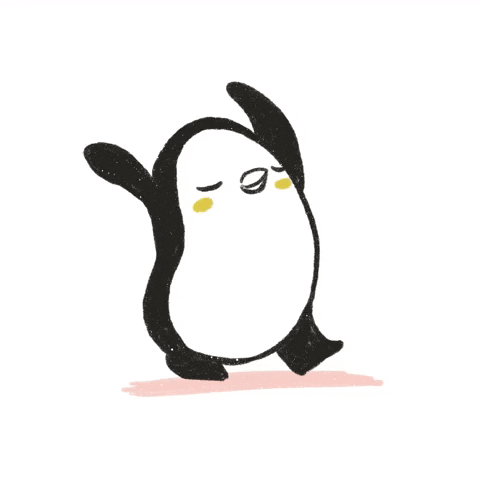 Sexy Cute Penguin Dancing Cartoon GIF