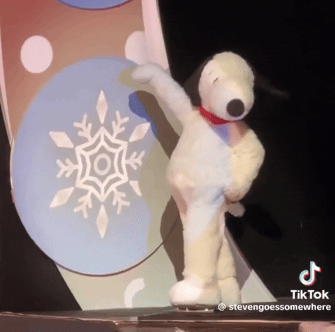 Sexy Dancing Snoopy Mascot GIF