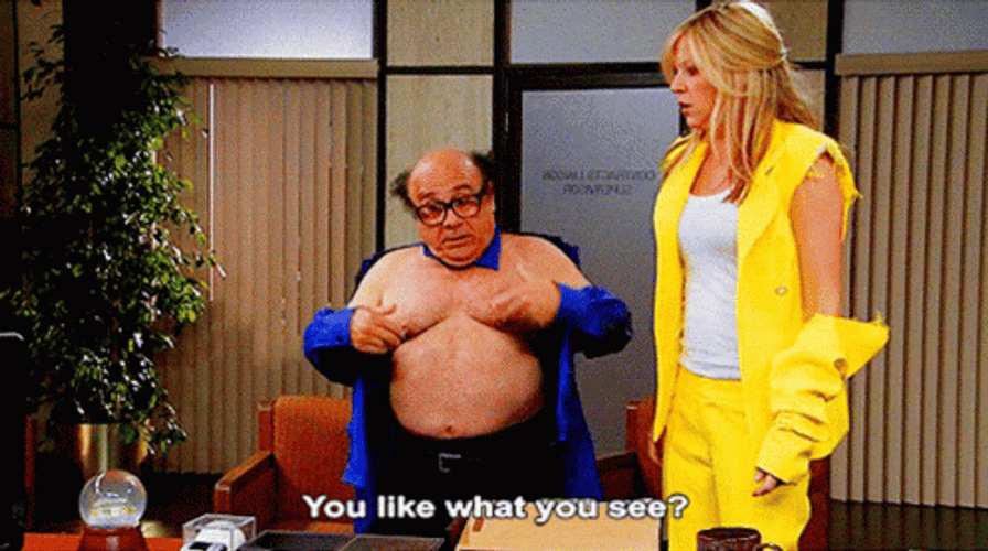 Sexy Danny Devito Stripping GIF