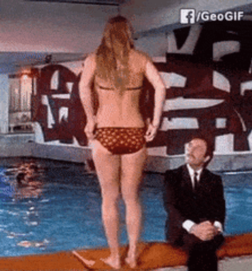 Sexy Funny Girl Swimming GIF