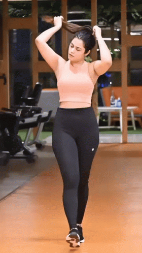 Sexy Girl After Workout Gym GIF