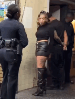 Sexy Girl Arrested GIF