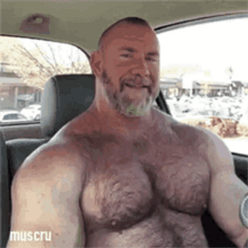 Sexy Hairy Old Man Boobs Bouncing GIF