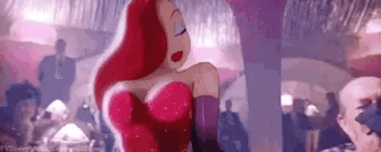 Sexy Jessica Rabbit Stage Performance GIF