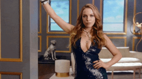Sexy Outfit Of Elizabeth Gillies GIF