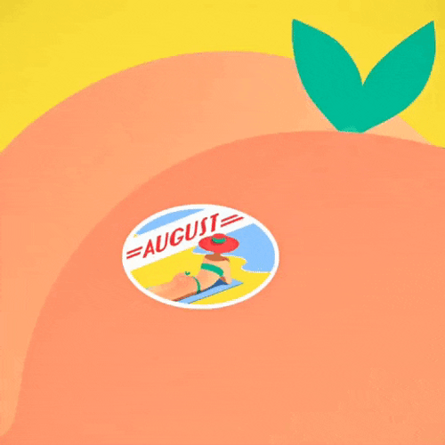 Sexy Summer Peach Bum Loop GIF