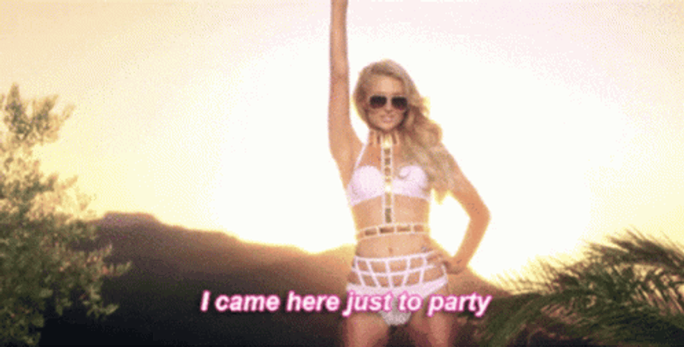 Sexy Woman Ready To Party GIF