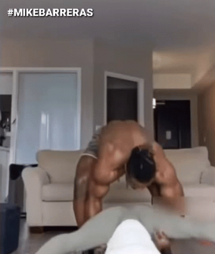 Sexy Workout Couple Split Pull Ups GIF