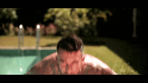 Sexy Workout Push Up Wink Hunk GIF