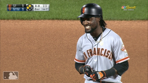 Sf Giants Alen Hanson Pointing GIF