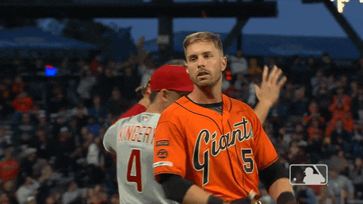 Sf Giants Austin Slater Time Out Hand Sign GIF