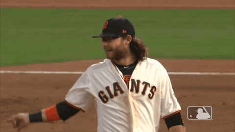 Sf Giants Brandon Belt Rock Hand Sign GIF