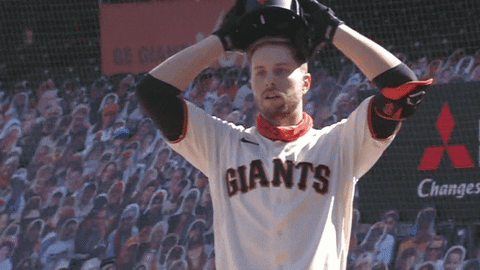 Sf Giants Evan Longoria Removing Baseball Cap GIF