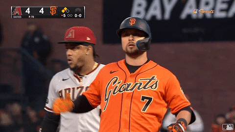 Sf Giants Jd Davis Flying Kiss GIF