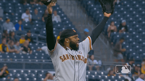 Sf Giants Johnny Cueto Raising His Arms GIF