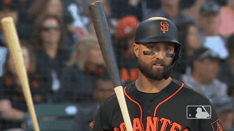 Sf Giants Kevin Pillar Shaking His Head GIF