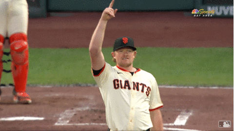 Sf Giants Logan Webb Showing One Finger GIF