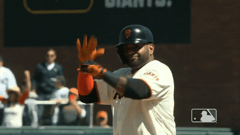 Sf Giants Pablo Sandoval Clapping GIF