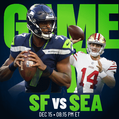 SF vs SEA Football Poster