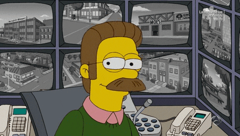 Shabbat Shalom Happy Ned Flanders GIF