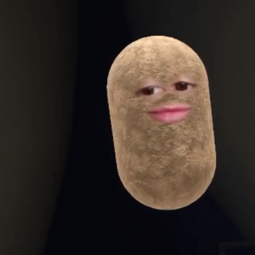 Shacking Hot Potato With Face GIF