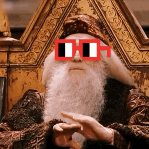 Shades On Professor Dumbledore GIF