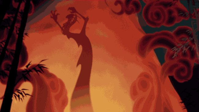 Shadow Of Mushu The Dragon GIF