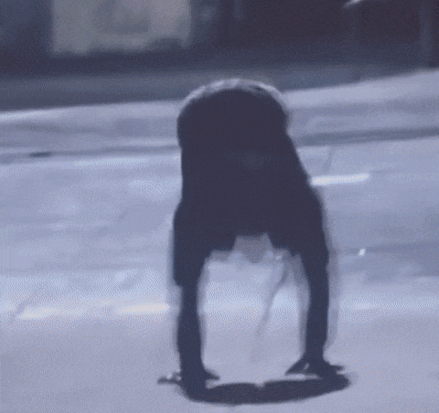 Shadow of Person on Sidewalk