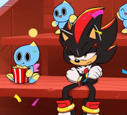Shadow The Hedgehog Eating Popcorn GIF
