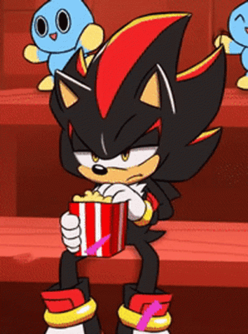 Shadow The Hedgehog Eating Popcorn GIF