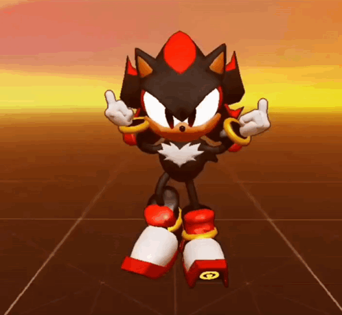 Shadow The Hedgehog Giving Middle Finger GIF