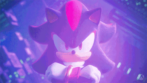 Shadow The Hedgehog Is A Cartoon Character From The Video Game Sonic The Hedgehog And Is Holding A Remote Control . GIF