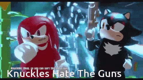 Shadow The Hedgehog No Guns GIF
