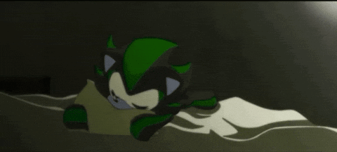 Shadow the Hedgehog Sleeping Yawn