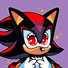 Shadow the Hedgehog With Red Eyes