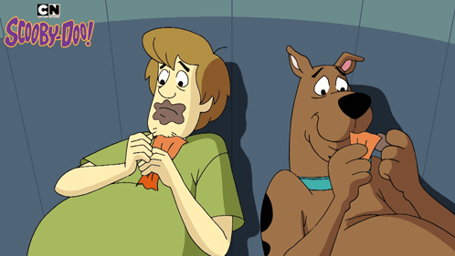 Shaggy And Scooby Doo Excessive Eating GIF