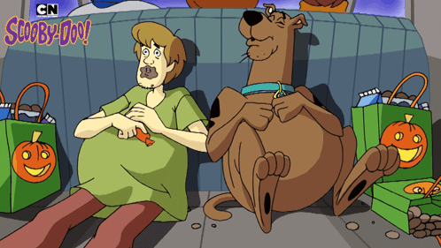 Shaggy And Scooby Doo Food Fiasco GIF