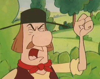 Shake Fist Albert The Fifth Musketeer Character GIF